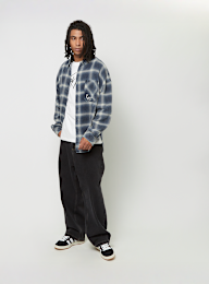 Karl Kani, Small Signature Distressed Check Overshirt, blue, Image 5 of 5