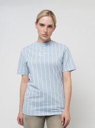 Karl Kani, Small Signature Essential Pinstripe Oversized Tee, blauw, Afbeelding 1 van 4