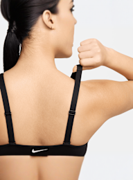 Nike, Pro Indy Plunge Medium-Support Padded Sports Bra, black, Image 4 of 8