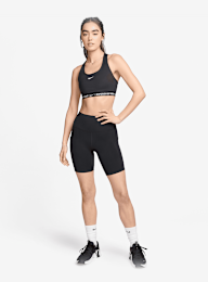 Nike, Swoosh Medium Support Padded Sports Bra, black, Image 5 of 6