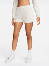 Nike, Sportswear Chill Terry High-Waisted Shorts, beige, Afbeelding 1 van 7
