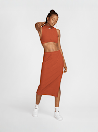 Nike, Sportswear Chill Knit Rib Crop Tank, orange, Image 5 of 5