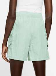 Nike, Sportswear Essential Damen-Webshorts mit hohem Bund, groen, Afbeelding 3 van 4