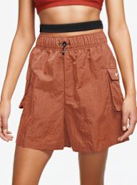 Nike, Sportswear Essential Woven High-Rise Shorts, bruin, Afbeelding 1 van 4