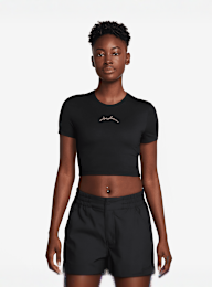 Jordan, Short Sleeve Graphics Slim Crop Tee, black, Image 1 of 3