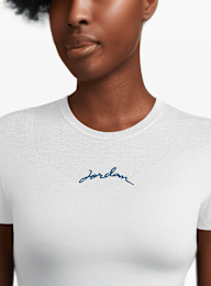 Jordan, Short Sleeve Graphics Slim Crop Tee, biały, Obraz 3 z 3