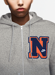 Nike, Club Basketball Fullzip Pullover Hoodie Varsity, grijs, Afbeelding 3 van 5