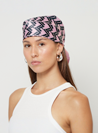 Karl Kani, OG All Over Print Satin Scarf, light pink, Image 3 of 3