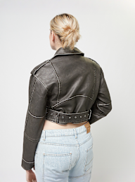 Karl Kani, OG Short Biker Jacket, grey, Image 2 of 4