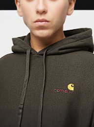 Carhartt WIP, Hooded American Script Sweatshirt, brown, Image 3 of 4