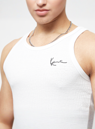 Karl Kani, Chest Signature Essential Waffle Tanktop, white, Image 3 of 4