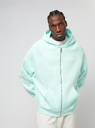 PEQUS, Chest Logo Zip-Hoodie, turquoise, Image 1 of 5