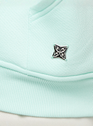 PEQUS, Chest Logo Zip-Hoodie, turquoise, Image 4 of 5