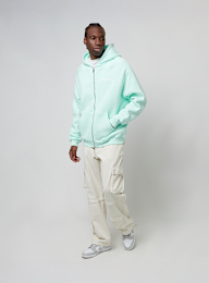 PEQUS, Chest Logo Zip-Hoodie, turquoise, Image 5 of 5