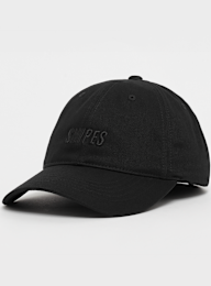 SNIPES, Slanted Logo Contrast Strap Baseball Cap, czarny, Obraz 1 z 4