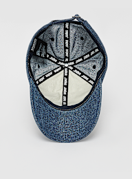 SNIPES, Serif Logo Contrast Panel Denim BBall Cap, blue, Image 3 of 4