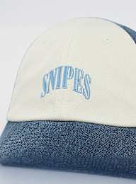 SNIPES, Serif Logo Contrast Panel Denim BBall Cap, blue, Image 4 of 4