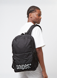 SNIPES, Medium Basic Logo Mesh Multi Pocket Backpack, black, Image 6 of 6