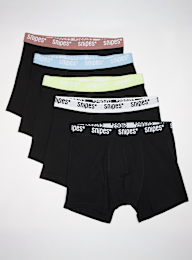 SNIPES, 5 PACK - Contrast Tape Pack Briefs Boxershorts, zwart, Afbeelding 1 van 2
