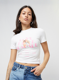 Sixth June, Love Summer Print Bodycon Shortsleeve Tee, wit, Afbeelding 1 van 4