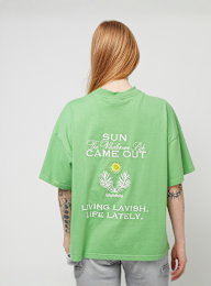 Pegador, Flora Heavy Oversized Tee, groen, Afbeelding 1 van 5