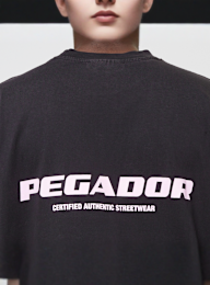 Pegador, Coline Logo Oversized Tee Vintage, black, Image 4 of 5