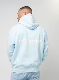 Pegador, Colne Logo Oversized Sweat Jacket, blue, Image 1 of 5