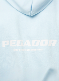Pegador, Colne Logo Oversized Sweat Jacket, blue, Image 4 of 5
