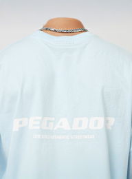 Pegador, Colne Logo Oversized Tee, blue, Image 4 of 5