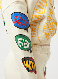 First Row, Fleece Hoodie, beige, Afbeelding 4 van 7