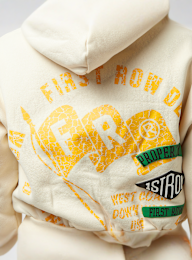 First Row, Fleece Hoodie, beige, Afbeelding 6 van 7
