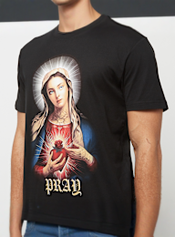 Mister Tee, Praying Mary Tee, black, Image 3 of 4
