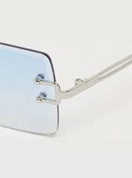 Karl Kani, Montuurloze Zonnebrillen, blauw, Afbeelding 3 van 5