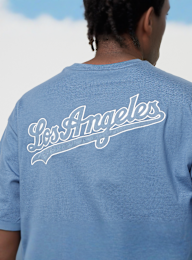 New Era, World Series BP Oversized Tee Los Angeles Dodgers, blue, Image 6 of 7
