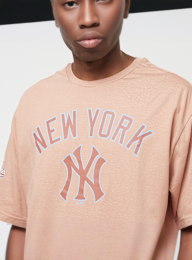 New Era, World Series CF Oversized Tee New York Yankees, orange, Image 3 of 6