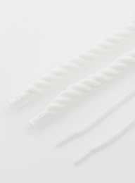 BAGGY, Rope Laces 10mm Set 120cm, white, Image 2 of 2