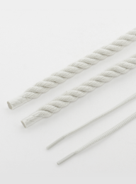 BAGGY, Rope Laces 10mm Set 100cm, grey, Image 2 of 2