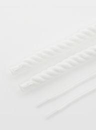 BAGGY, Rope Laces 14mm Set 100cm, white, Image 2 of 2