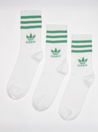 adidas Originals, adicolor Crew Sokken (3 Pack), wit, Afbeelding 1 van 2