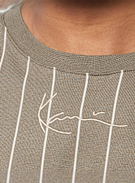 Karl Kani, Small Signature Essential Pinstripe Tee, brown, Image 3 of 4
