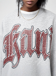 Karl Kani, Kani Inside Out Crew grey melange/dark rede, grijs, Afbeelding 3 van 5