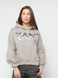 Karl Kani, Woven Signature Glitter Oversized Hoodie, grijs, Afbeelding 1 van 4