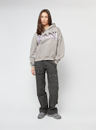 Karl Kani, Woven Signature Glitter Oversized Hoodie, grijs, Afbeelding 4 van 4