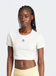 adidas Originals, Essentials Rib T-Shirt, white, Image 1 of 4