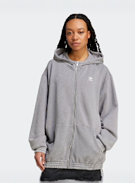 adidas Originals, Wash Zip Hoodie, grey, Image 1 of 5