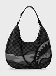 SPRAYGROUND, Split Up Camo Tear Vice Shoulder Bag camo, grijs, Afbeelding 1 van 4