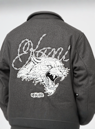 Karl Kani, Snow Tiger College Jacket, grey, Image 5 of 6