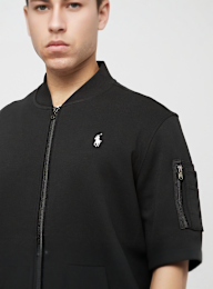 Polo Ralph Lauren, Double-Knit Bomber Jacket, black, Image 3 of 5