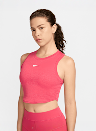 Nike, Sportswear Essential Rib Crop Tanktop, Pink, Image 1 of 5