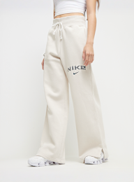 Nike, Sportswear Phoenix High-Rise Logo Wide Leg Pants, beige, Image 1 of 4